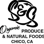 the logo for organic produce and natural foods, chicago, ca