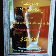 Loaded milkshake! With narwhal