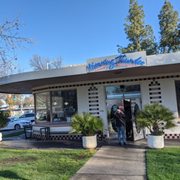 the front of the restaurant