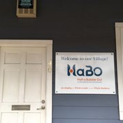 Front door to Half a Bubble Out office