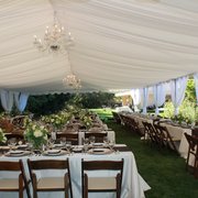 Tent decor with Chandelier