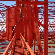 Thank you to our brave field techs for servicing our towers 300ft up in the air!