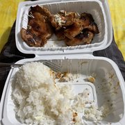 This was half of the small plate that I ate for a second meal the next day.