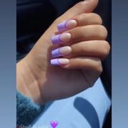 Purple French Tip