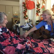 Music therapy is one of the unique offerings that we're proud to have as part of our hospice program