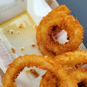 Soggy unedible onion rings.