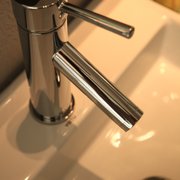 Close up bathroom sink
