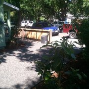 I landscaped this yard and built a small raised bed vegetable garden.