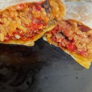 Hot Cheetos burrito