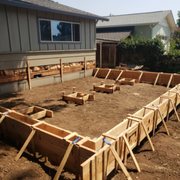 Stem wall and footings