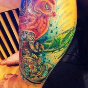 My color piece here...still in the healing phase. BOOM!