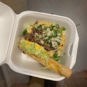 Street taco, 1 rolled salty taquito