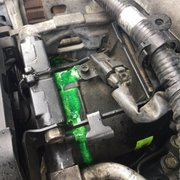 Air conditioning compressor leaking. Doctor of Motors auto repair will do a free a/c inspection.