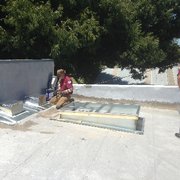 Installing some sheet metal flashing in Willows