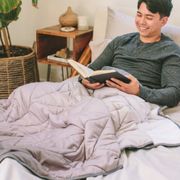 Weighted Blanket. Great for sleep anxiety and restless legs.