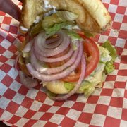 Homemade burger
