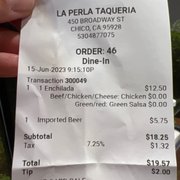 1 enchilada plus rice & beans