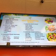 Updated menu