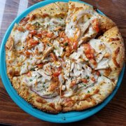 Personal size Thai Chicken Pizza was very nice $15.95 (July 2021)