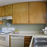 Cabinet space for all four roommates and a dishwasher!