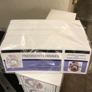 Dinner tickets delivered!