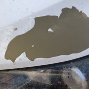 Paint flake indication of repaint after wreck