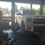Front end work done by ASE  tecnicians.