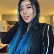 kay worked her magic on my dark brown hair and turned it into beautiful shades of blue!