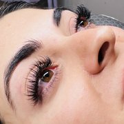 Hybrid lashes extensions set