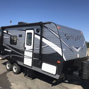 2018 Keystone Springdale 20ft trailer that is fully loaded everything you need for an enjoyable camping experience.