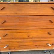 Before and after photos of a restoration project.