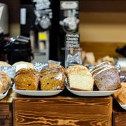 a variety of baked goods