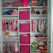 a closet full of baby clothes