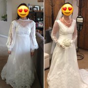 I decided to wear my mothers wedding dress but wanted to make some changes. Laura took her time and did an amazing job.