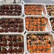 a variety of desserts