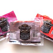 three packages of food