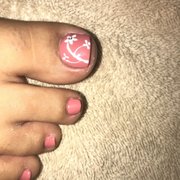 This is after I took off some of the acrylic that was on my skin.