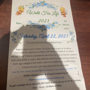 Make sure to join us on our walk for life!!