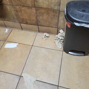 The bathroom at Taco Bell on 20th st. Chico Ca.  Literally the worst Taco Bells I've ever seen are in Chico Ca.