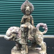 From the store to front door! Very old three hundred pound statue over 50 years old