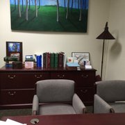 Cozy and well organized office.