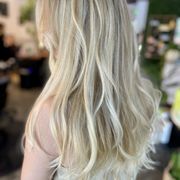 Buttery blonde highlights