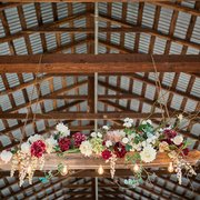 Our hanging floral altar