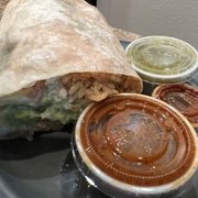 Half veggie burrito