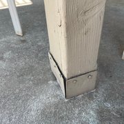 support beam to 2nd floor balcony