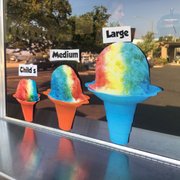 three cones of ice cream