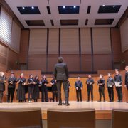 Mouthscape choir singing of my pieces at SFCM. I love how much singing has taught me about breathing, useful even for non-wind instruments