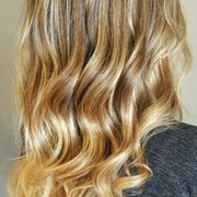 We lightened up this natural blonde with a beautifully blended balayage. Just in time for summer!!