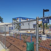 Temporary fencing for a new construction site
