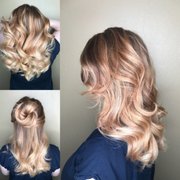 Rose gold balayage by Dana